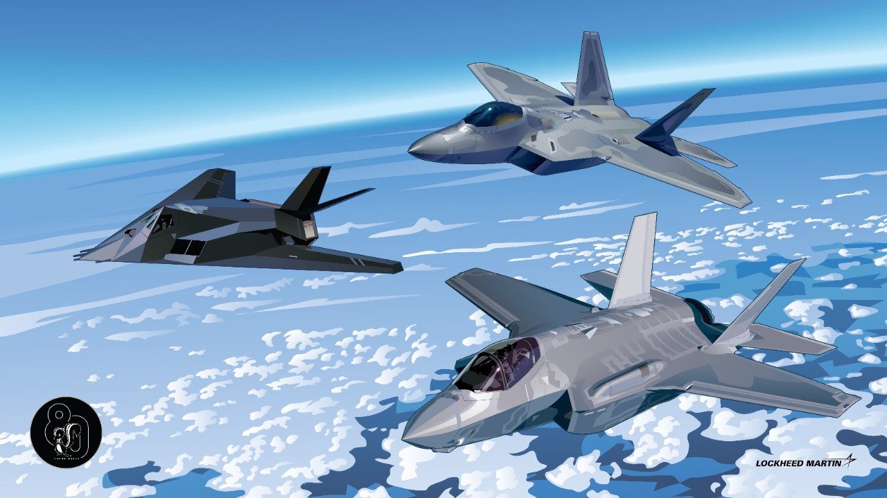 F-117, F-22 and F-35