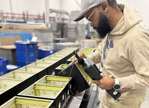 Ben Machine manufacturing floor, shot from overhead