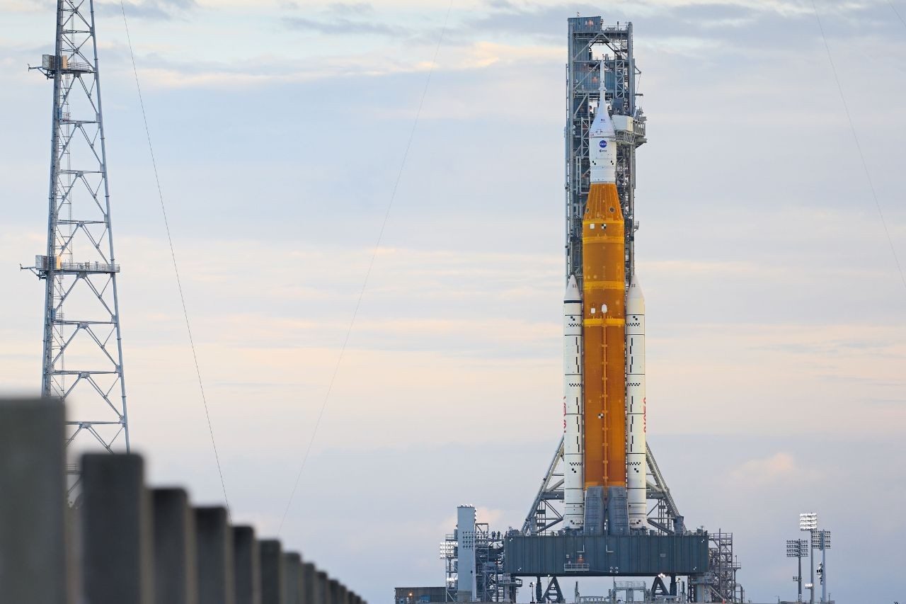 Artemis 1 on launch pad